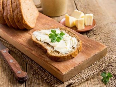 keto bread with a spread